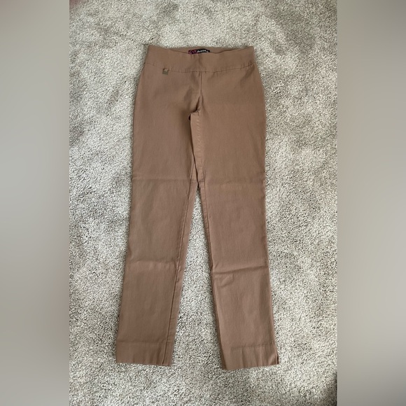 Peck & Peck Ava Ankle Pants Pull On Camel Size 2 - Picture 4 of 5